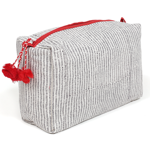 Alice stripe beauty bag