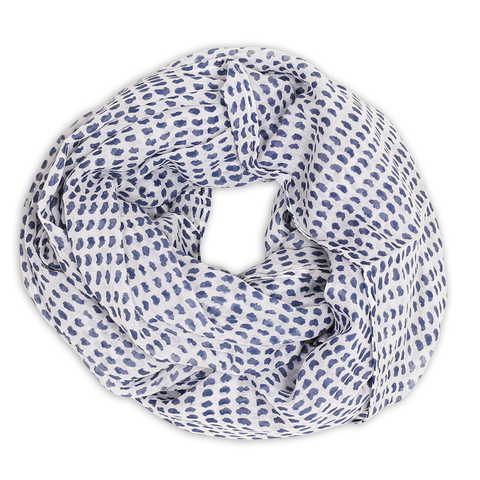 Navy Dot Scarf