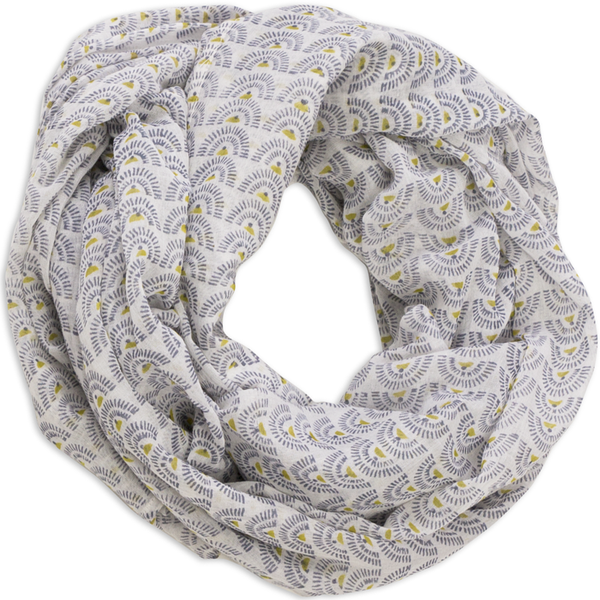 Soleil Chartreuse Block Printed Scarf