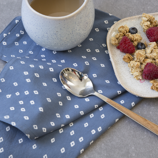 Troye Ocean Block Printed napkins